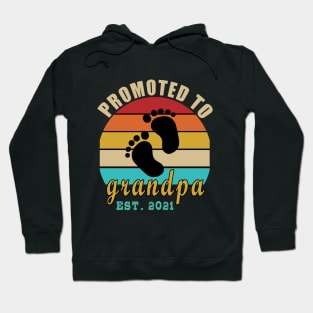 promoted to grandpa 2021 Hoodie